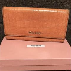 miu miu♡長財布 オレンジのサムネイル