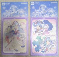 SNOW MIKU 2023 A4 산 첨부 일러스트 초상화 2장 세트