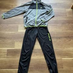 LOTTO ジャージ 上下セット 160cm グレー ブラック - メルカリ