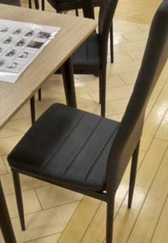 ハイバックチェア1脚 黒 幅40cm 奥行48cm 高さ97.5cmのサムネイル