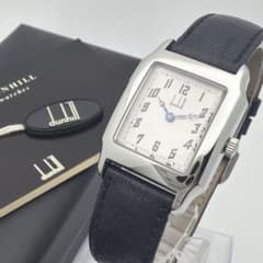 【稼働】ダンヒル センテナリー ローマン 手巻き ボーイズ 腕時計 純正ベルト Dunhill センテナリー 手巻き ブルースティール ボーイズ 腕時計