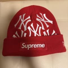 Supreme New York Yankees ビーニー レッドのサムネイル