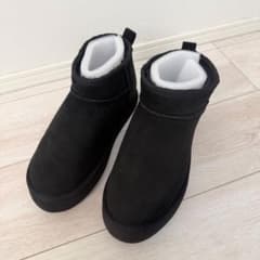 ベイフロー [軽量!!抗菌消臭・撥水加工付き]フェイクムートンブーツ30