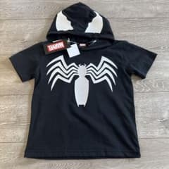 Brand new MARVEL Spider-Man Venom cosplay short-sleeved hoodie, size 110.