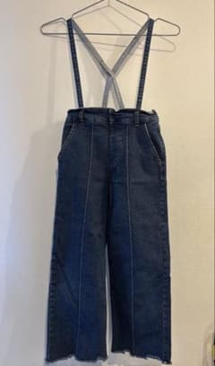 グローバルワーク　サスペンダー付きデニムパンツ 130のサムネイル