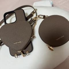 CUSTYPE iPhone 케이스 숄더 파우치 포함