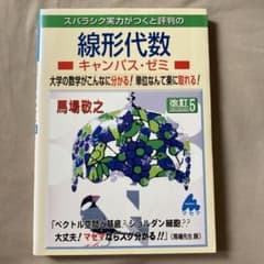 スバラシク実力がつくと評判の線形代数キャンパス・ゼミ : 大学の数学がこんなに…のサムネイル