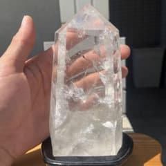 売り切りセール！美品 水晶 六角柱 ポイント 14.5cm 800g 奇跡 - メルカリ
