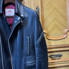 さらに値下げしましたJAMES GROSE ダブルライダース カウレザー36 