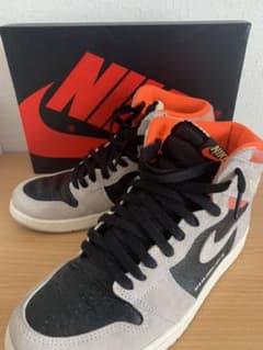 aj1 26.5cm ナチュラルグレー/ハイパークリムゾン レシート付きのサムネイル