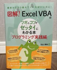 図解! Excel VBAのツボとコツがゼッタイにわかる本 プログラミング実践編のサムネイル