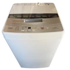 取付無料！高性能AQUA 2023年製！シンプルホワイトコンパクト洗濯機