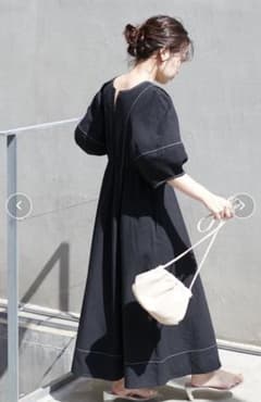 natural couture ランタンスリーブワンピースのサムネイル