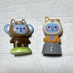 BT21 피겨 마스코트 벌 공 레서 팬더 2 개 세트
