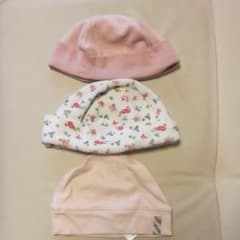 プチバトー·バーバリー 帽子3枚セットのサムネイル