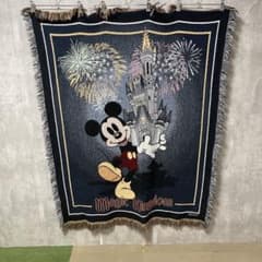 ディズニー ミッキー タペストリー Magic Kingdom 大判 ラグマット