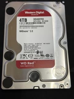 美品 WD RED 4TB WD40EFRX HDD SATA ハードドライブ - メルカリ