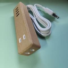【しろ様専用】ECT-0415O　USB付き電源タップ　　2個のサムネイル