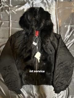 No e mosen Fur hoodie stole docking y2k - メルカリ