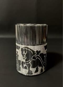 Stone/Marble Incense Box, Tea Ceremony Utensil, Sculpted Carriage and Figure Design, Art Piece