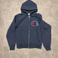 卵*間様 Champion ジップアップパーカー ネイビー Sのサムネイル