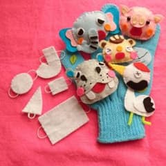 手袋シアター/指人形☆こんこんくしゃんのうたのサムネイル