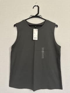 UNIQLO コットンノースリーブ グレー Lのサムネイル