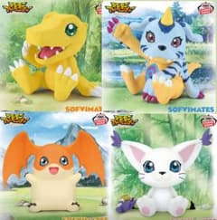 4点 デジモンアドベンチャー SOFVIMATES アグモン ガブモン パタモン