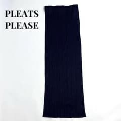 PLEATS PLEASE ISSEY MIYAKE ロングスカート　ネイビー4 Pleats Please Issey Miyake Navy New Colorful Basics 4 Midi Skirt