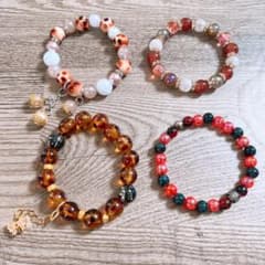 ハンドメイド ブレスレット アクセサリー ガラスビーズのサムネイル