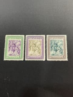 2808 外国切手 サンマリノ 1923年 レア古切手慈善 紋章 7種 未使用 外国切手 サンマリノ共和国 切手1947年 3種セット 未使用 - メルカリ