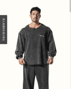 CUT-OFF VINTAGE THERMAL LONGTSHIRT BLACKのサムネイル