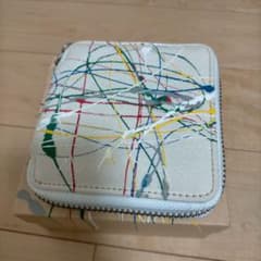 macromauro ペイント加工 二つ折り財布 ラウンドファスナーのサムネイル