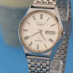 稼働品 シチズン CITIZEN CRYSTRON 4-710011 デイデイト