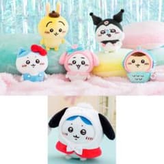 ちいかわサンリオキャラクターズ ぷちミニマスコット 6点セット