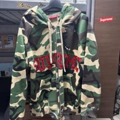 円堂守着用 Supreme カモフラ柄 ジップパーカー S 迷彩 ストリートのサムネイル