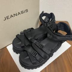 野良様 JEANASIS 厚底細ベルトサンダル【即日発送】のサムネイル