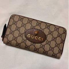 GUCCI ネオヴィンテージ 長財布 オーガナイザー タイガー GGスプリーム 