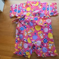 Bit'z ベビー甚平 ロンパース 70cm ピンクのサムネイル