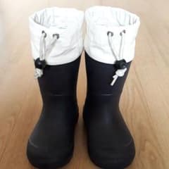 無印良品　キッズ長靴16～17㎝　ネイビーのサムネイル