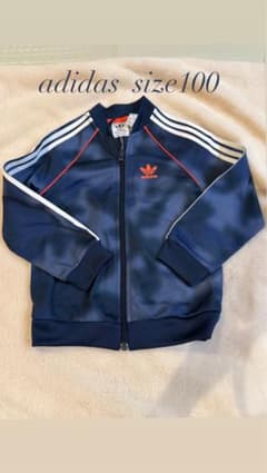 adidas ネイビー ジャージ 上着のみ　100cmのサムネイル