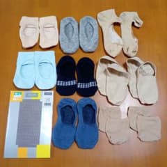 미품 GUNZE 양말 가게 풋 커버 양말 스토킹11 다리 세트 23-25cm