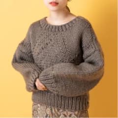 Kastane カスタネ　ポカラショートジャガードハンドニットのサムネイル