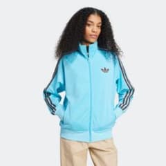 adidas アディダス トラックジャケット ジャージ 水色×ブラウンのサムネイル