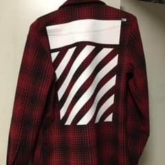 TAKIZAWA様専用 off-white オフホワイト 赤チェックシャツのサムネイル