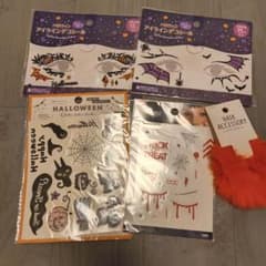 ハロウィン アイラインデコシール タトゥーシール ヘアアクセサリー まとめのサムネイル
