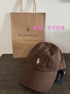 【リキ丸】★新品、希少★ポロラルフローレン ブラウンキャップ リキ丸様専用】☆新品、希少☆ポロラルフローレン ブラウンキャップ