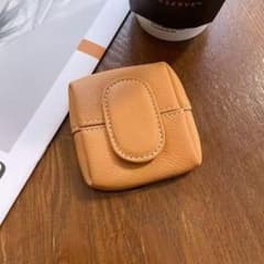 本革 ミニコインケース コンパクト財布 キャメルのサムネイル