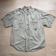 ミリタリー調 半袖シャツ カーキ NORTH RIVER Mサイズのサムネイル