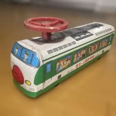 イチコー ブリキ 電車 東北上越新幹線 鉄道玩具 ハンドル 乗り物 乗用